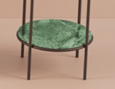 Мебельная полка Artceram Vogue 2.0 для металлической консоли цвет issogne green TFA01293