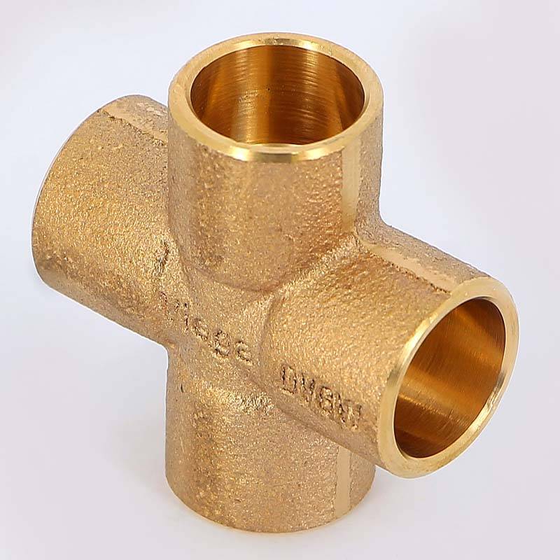 Крестовина под пайку Viega 15 мм медная 138851