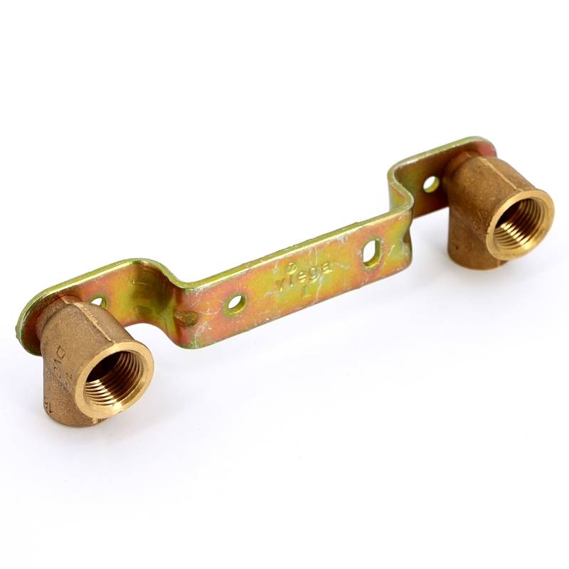 Водорозетка двойная Viega 18х1/2 под пайку с изогнутым держателем 108021