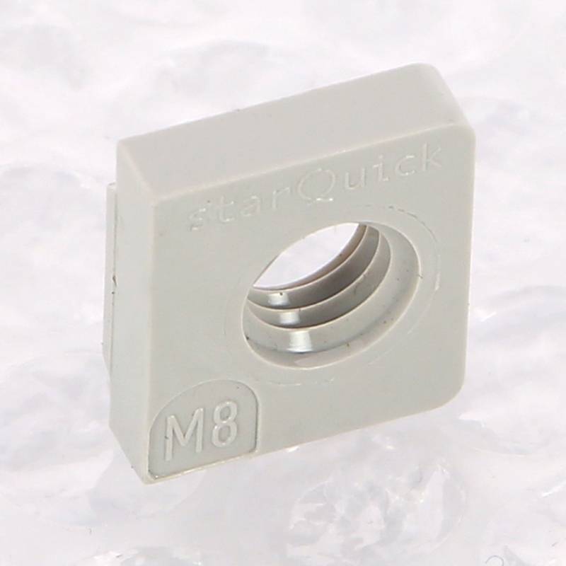 Гайка Walraven starQuick M8 для хомута поликарбонат серая 0854308