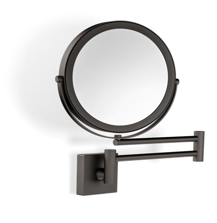 Косметическое зеркало настенное Decor Walther SP 28/2/V 170x170 мм без подсветки матовый темный металл 0105866