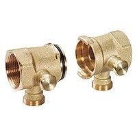 Пара концевых элементов коллектора Giacomini 1x18 мм DN32 R53STY006