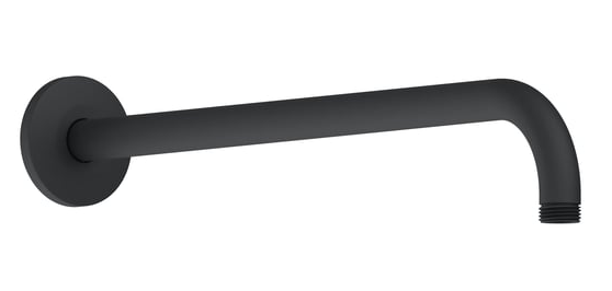 Держатель верхнего душа Duravit настенный 400 мм черный матовый UV0670028046