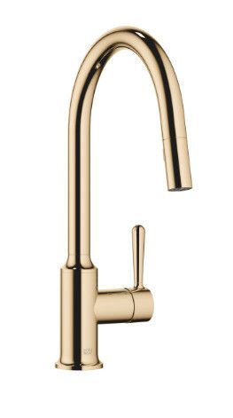 Смеситель для кухни Dornbracht Vaia однорычажный латунь золото 23кт 33870809-09