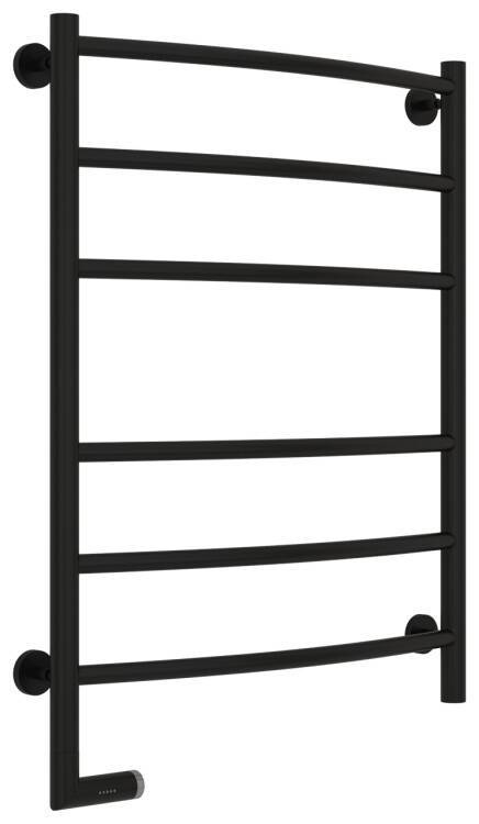 Полотенцесушитель электрический Сунержа Галант 2.0 800x600 мм ТЭН слева матовый черный 3152008060