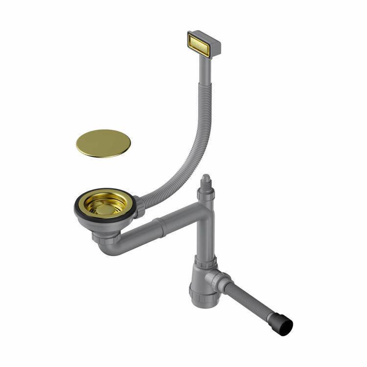 Слив-перелив для одночашевой мойки OMOIKIRI WK-1C-LG светлое золото 4956473