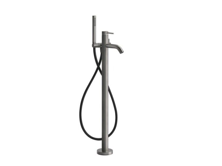 Смеситель для ванны и душа Gessi BATH316 напольный цвет Black Metal Brushed PVD 54028707
