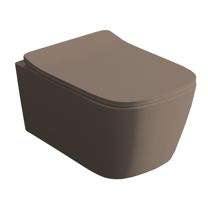 Унитаз подвесной Artceram A16 360x520 мм коричневый матовый ASV0064100