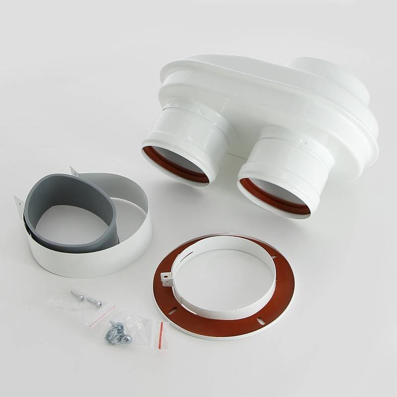 Адаптер Baxi универсальный для подключения раздельных труб 80/80 мм MT71413621