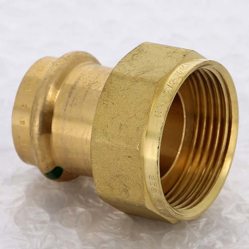 Муфта пресс с накидной гайкой Viega Sanpress 28x1 1/4 бронза 265700