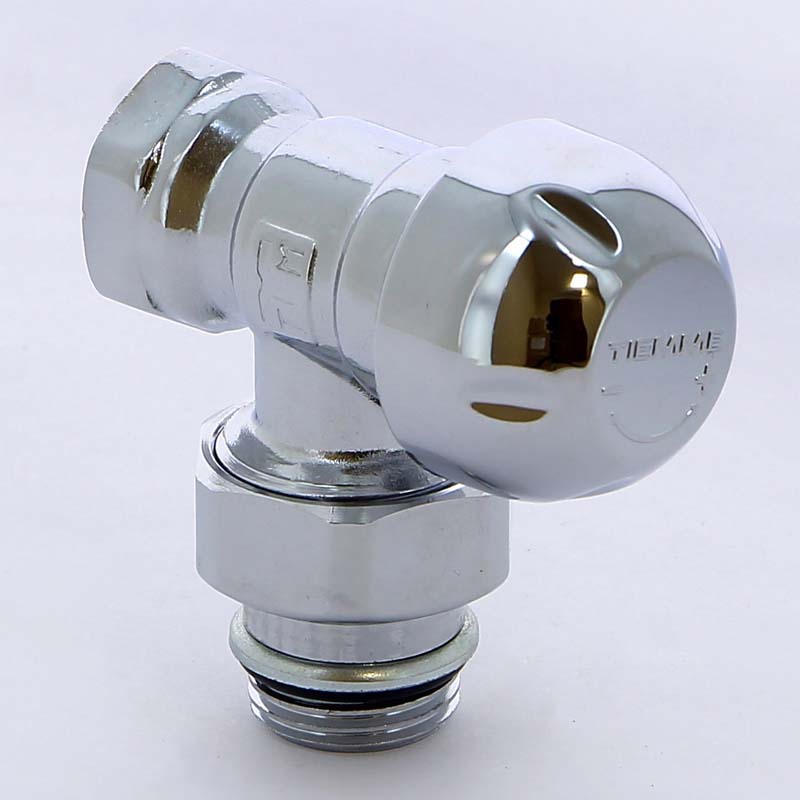 Вентиль радиаторный термостатический угловой Tiemme хромированный 1/2 3300016