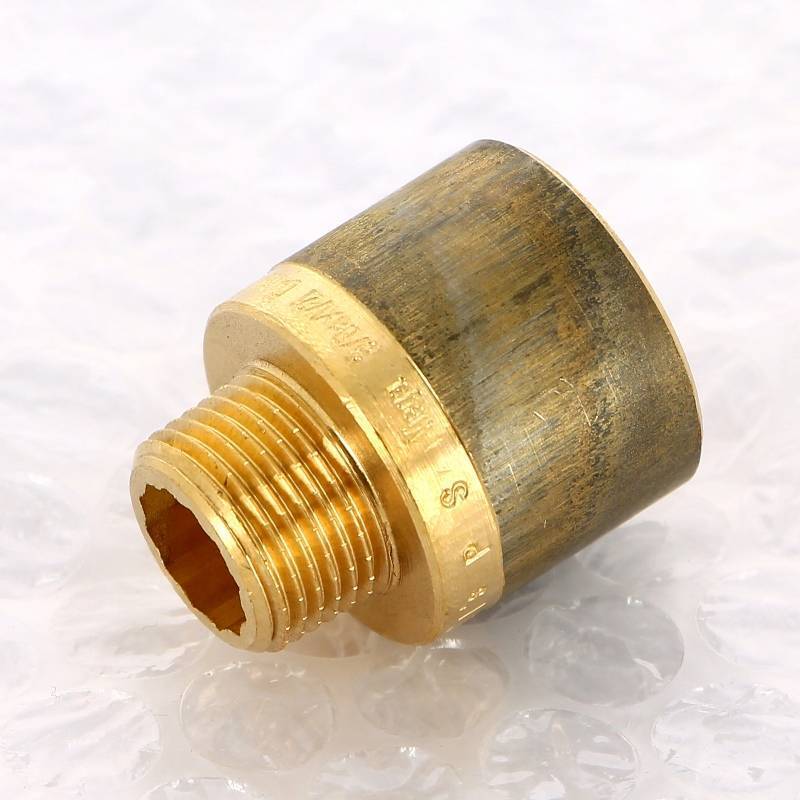 Переходник круглый Viega 3/8 x 1/2 дюйма НВ бронза 322564