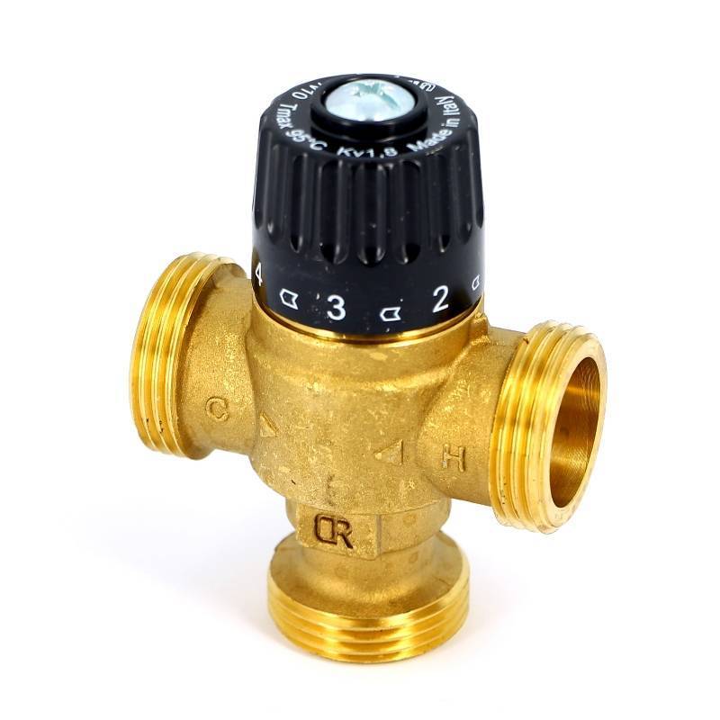 Клапан термосмесительный Uni-Fitt 1 30-65°C смешение в центр 353G2240