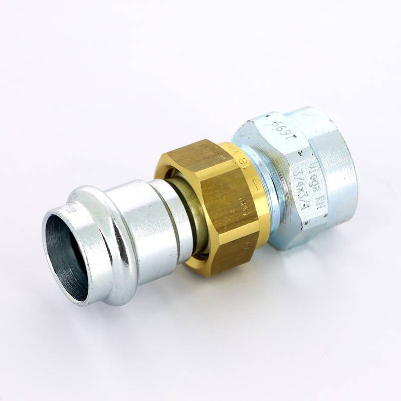 Муфта пресс с накидной гайкой Viega Prestabo 22x3/4 оцинкованная сталь 643461