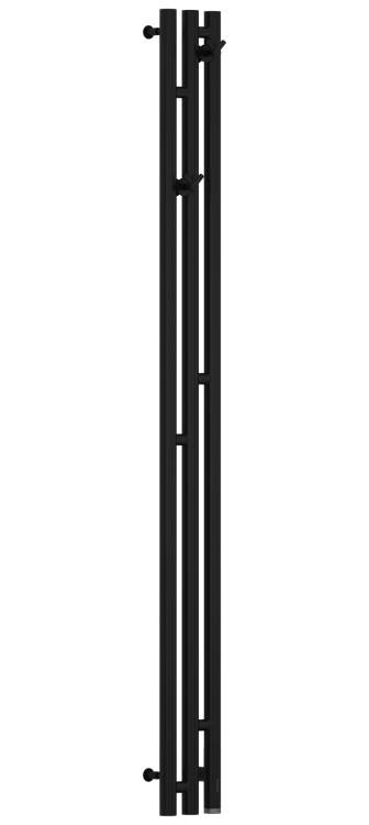 Полотенцесушитель электрический Сунержа Терция 3.0 1500x138 мм нижнее справа черный матовый 31-5845-1511