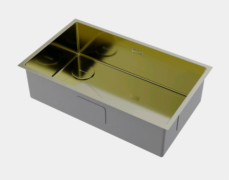 Кухонная мойка OMOIKIRI Taki 74-U/IF-L-IN Side светлое золото 4997472