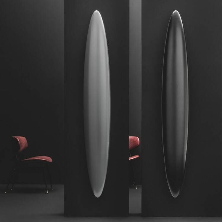 Полотенцесушитель электрический Antrax IT Blade 250x1700 мм с кабелем черный матовый ECBLV170001TNEOP