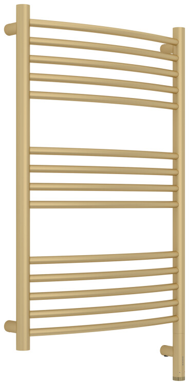 Полотенцесушитель электрический Сунержа Богема 3.1 выгнутая 800x500 мм МЭМ нижнее правое подключение шампань матовая 02260038050