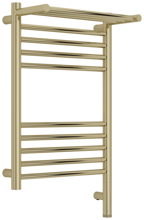 Полотенцесушитель электрический Сунержа Богема 3.1 с 1 полкой 400x600 мм МЭМ нижнее справа шампань 02060076040