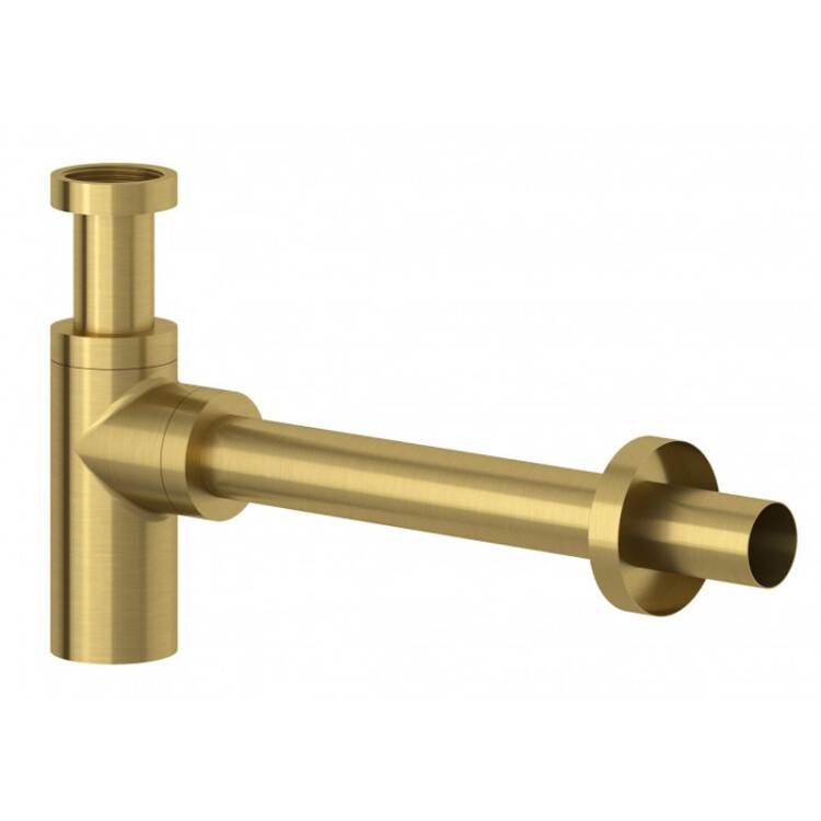 Сифон для раковины Kludi бутылочный 1 1/4 x 32 мм золото брашированное 10020N000