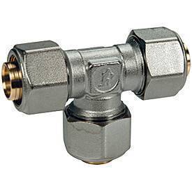 Тройник Giacomini 16x16x16 мм латунь цанговый R564MX048