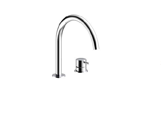 Смеситель для раковины Almar высокий однорычажный латунь брашированная PVD E214005HB