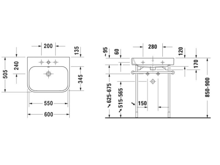 Раковина Duravit Happy D.2 600x505 мм белая 2318600000
