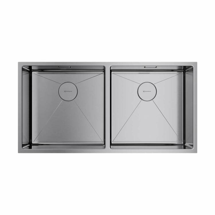 Кухонная мойка OMOIKIRI TAKI 86-2 865x440 мм 2 чаши нержавеющая сталь 4993791