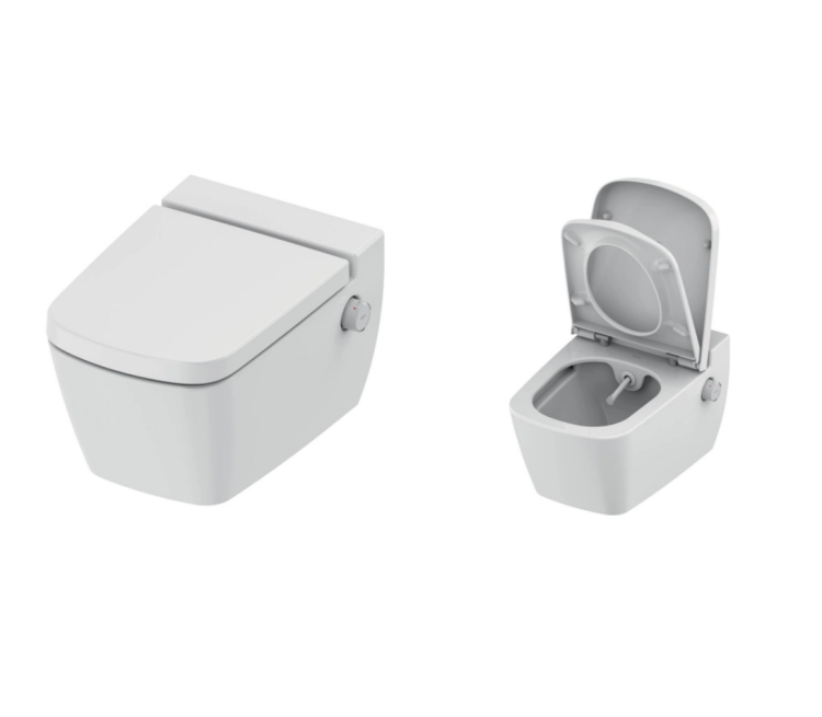 Унитаз-биде, TECE, TECEone, подвесной, шгв 358-540-350, с классической крышкой-сиденьем, цвет-белый