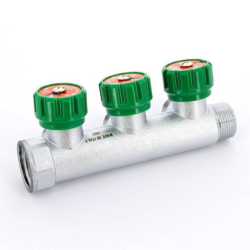 Коллектор проходной FAR 3/4 НВ 3 выхода 1/2 НР Eurokonus межосевое расстояние 45 мм FK 3822 3412