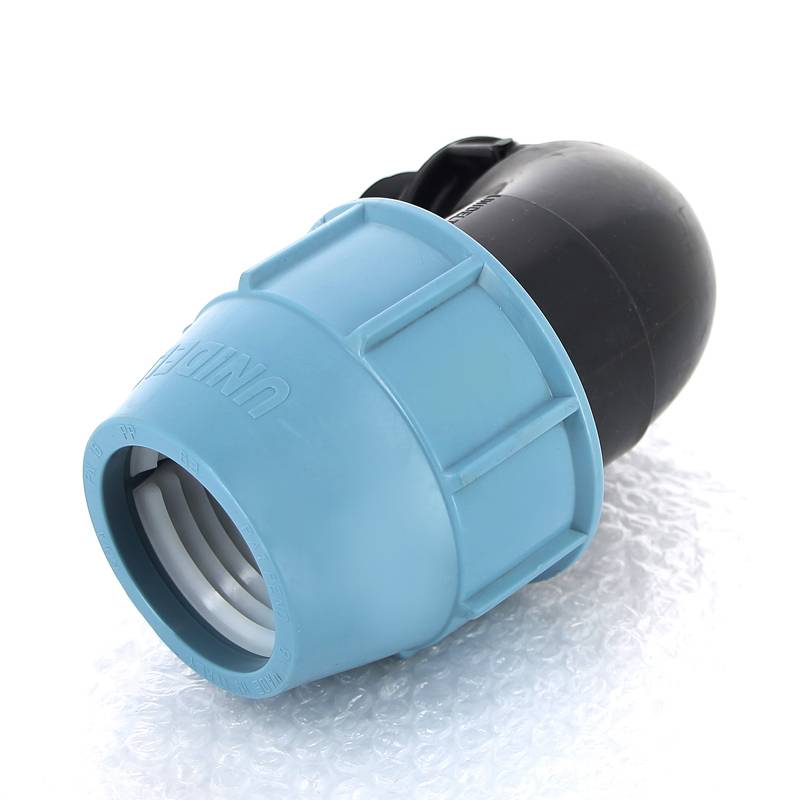 Угол обжимной для труб ПНД Unidelta Deltone 63х2 наружная резьба 1008064007