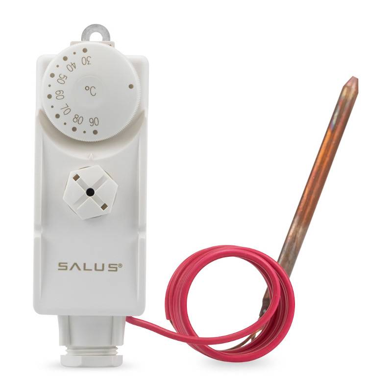 Термостат накладной SALUS AT10F с выносным датчиком 30-90 °C AT10F
