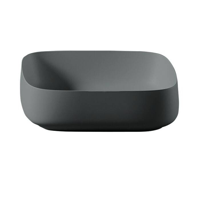 Раковина накладная Artceram Cognac Quadro 550x350x155 мм Grey Olive COL0081500