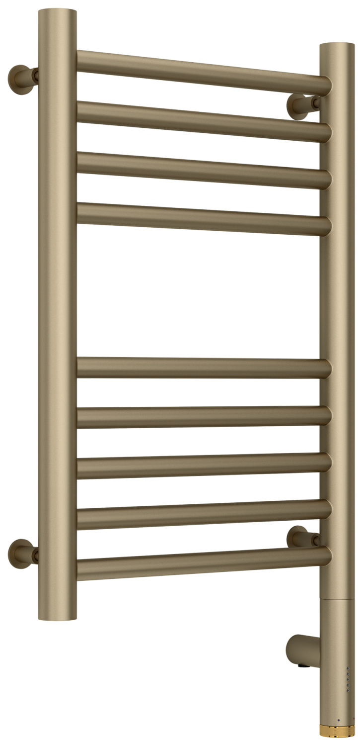 Полотенцесушитель электрический Сунержа Богема 3.0 прямая 332х624 мм правое золотой шёлк матовый 32-5805-5030