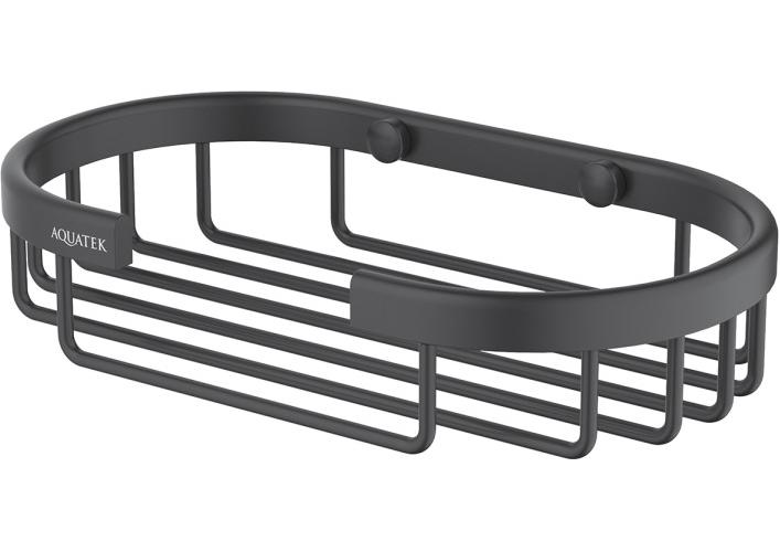Мыльница-решетка Aquanet AQ4956MB матовый черный AQ4956MB