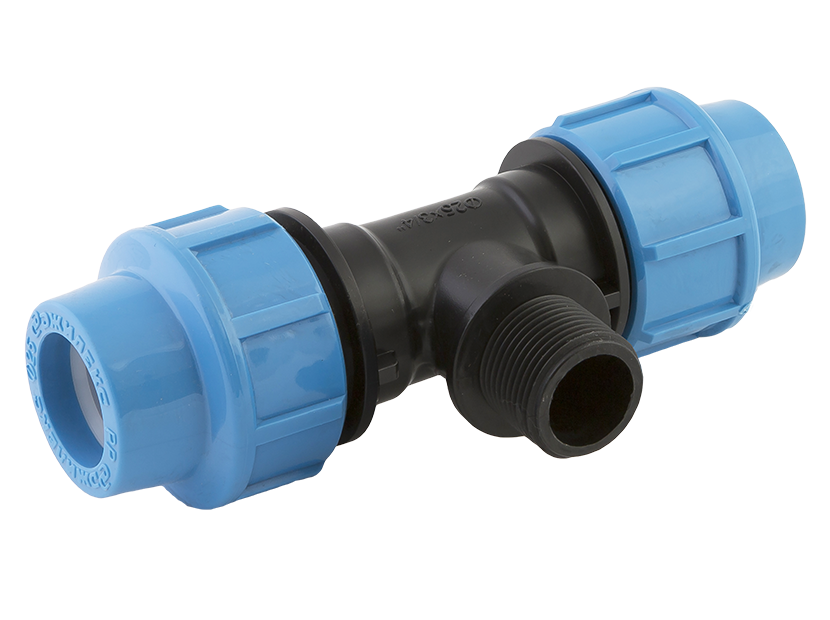 Тройник компрессионный ДЖИЛЕКС ПНД НР 25 x 3/4 x 25 мм 9327