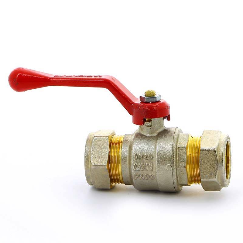 Кран шаровый обжимной Tiemme 2140 22 мм с рычагом 2140002