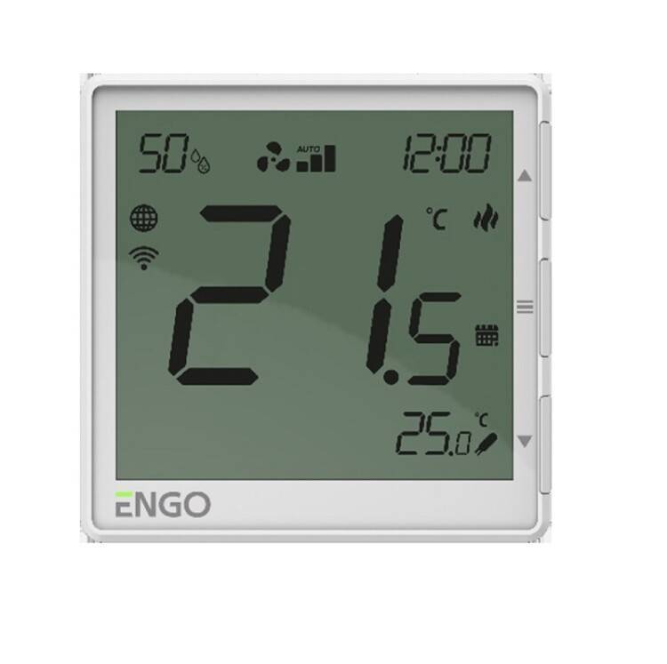 Терморегулятор для фанкойлов Wi-Fi ENGO Controls EFAN24W проводной 24 В белый EFAN24W