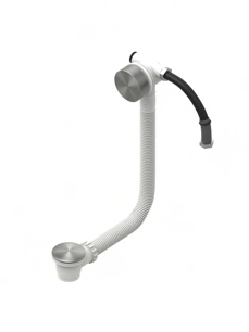 Слив-перелив Quadro design Complements click-clack, сталь брашированная CS008AS