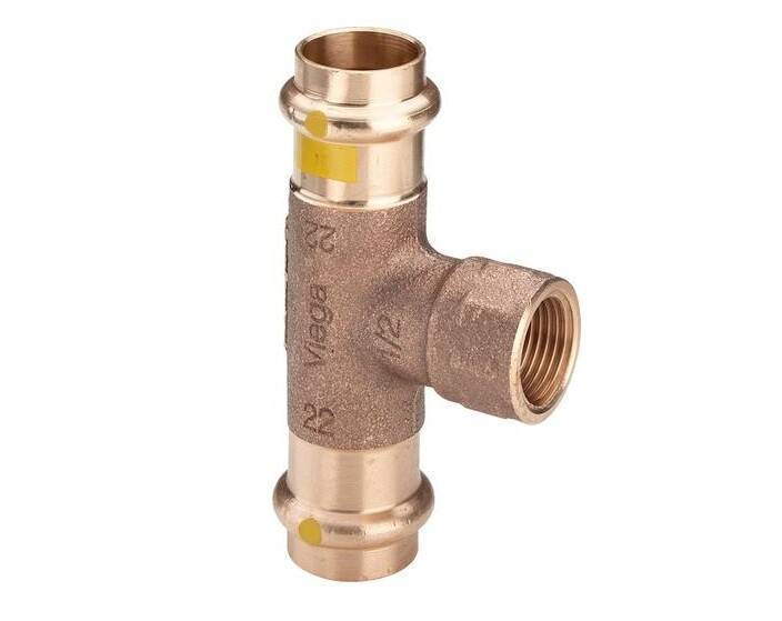 Тройник Viega Profipress G с SC-Contur 28x1/2x28 мм 352745