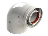 Колено дымохода 87° De Dietrich 80/125 мм CX76 84837743