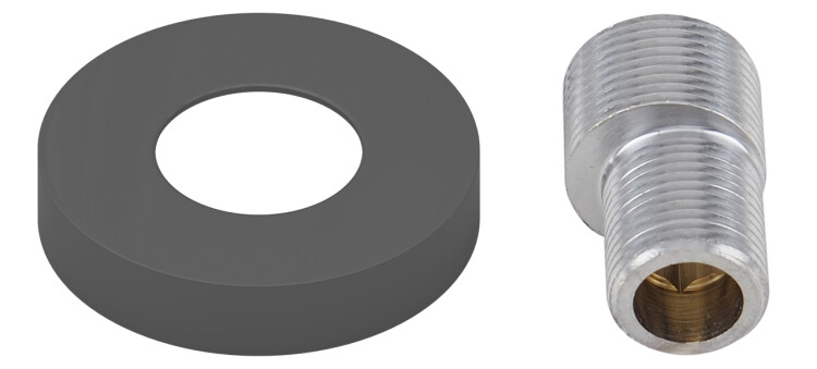 Отражатель с эксцентриком Сунержа TUBE нержавеющая сталь 704315070000 RAL 7043