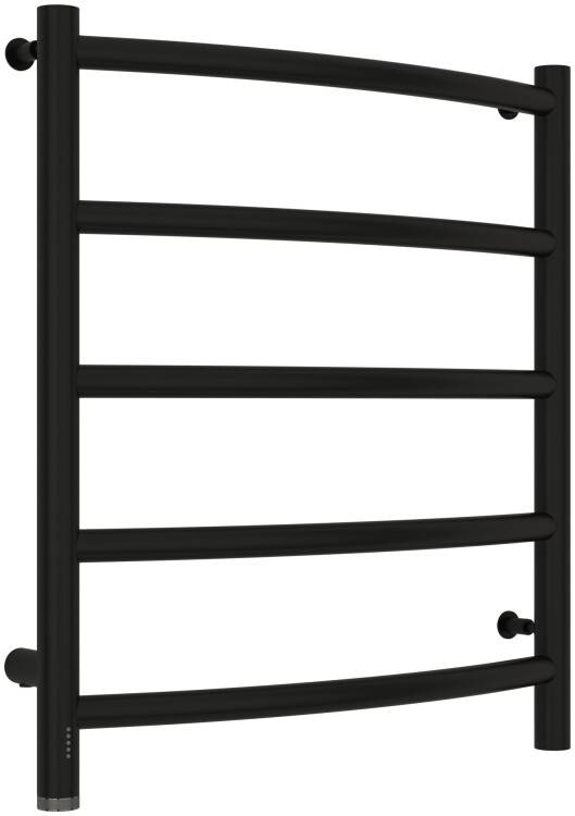 Полотенцесушитель электрический Сунержа Галант 4.0 600x532 мм слева черный матовый 31-0830-6050