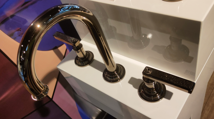 Смеситель для раковины THG West Coast Lever Handle Black Nickel U9D-D24-152