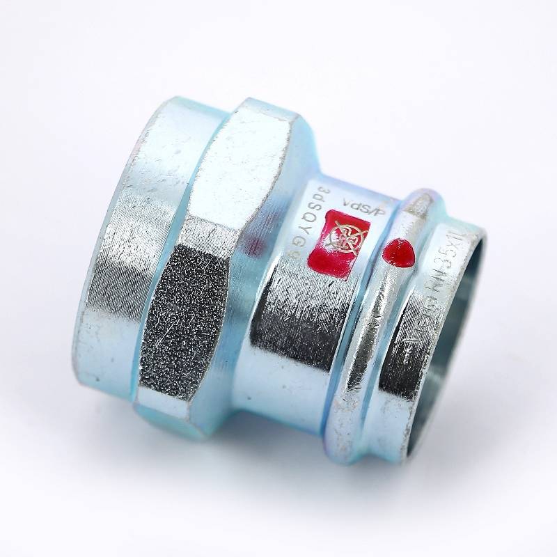 Муфта переходная пресс-В Viega Prestabo 35х1 1/4 оцинкованная сталь 642204