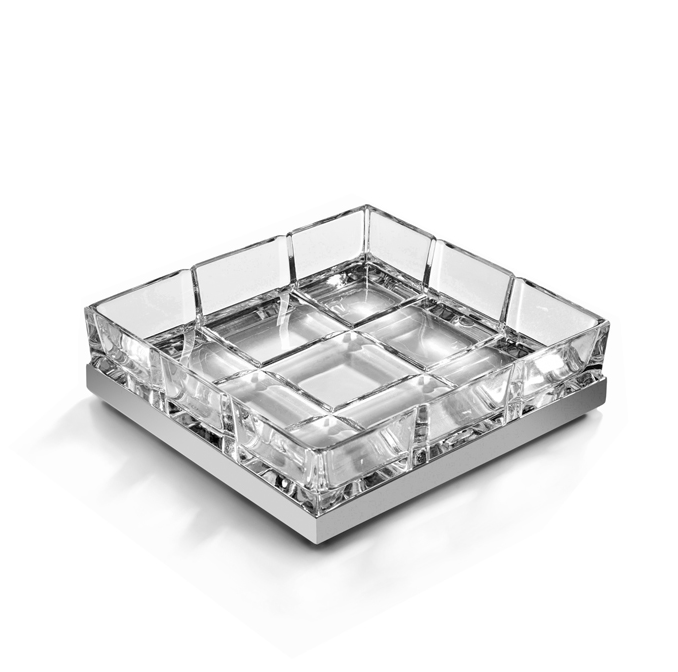 Мыльница 3SC Palace 120х110х30 мм никель сатинированный черный матовый PA01A CFSM