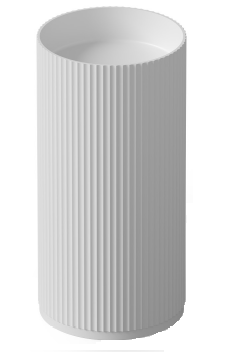 Раковина напольная DEA Design Pedestal Basin 450х450х900 мм белый матовый DD280345018