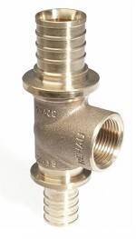 Тройник с внутренней резьбой REHAU RAUTITAN RX 25-1/2-25 бронза 14564141001