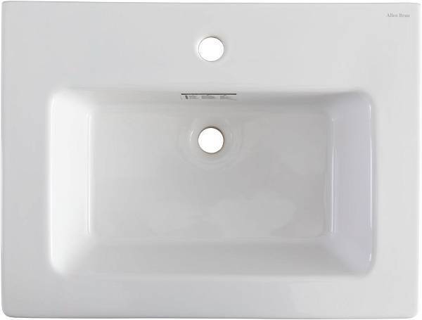 Раковина накладная Allen Brau Fantasy 62 см белый 4.11023.20