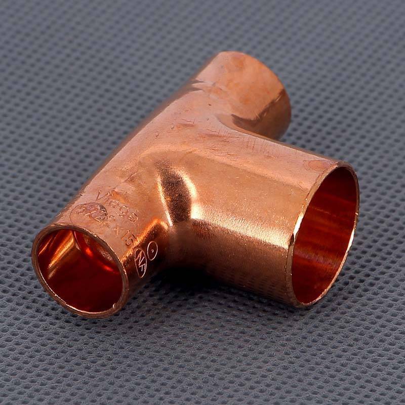 Тройник медный под пайку Viega 15х22х15 мм 105143